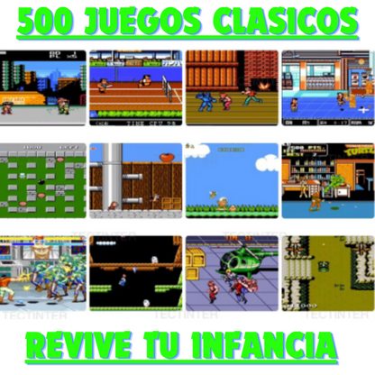 Mini Consola Retro con 500 juegos